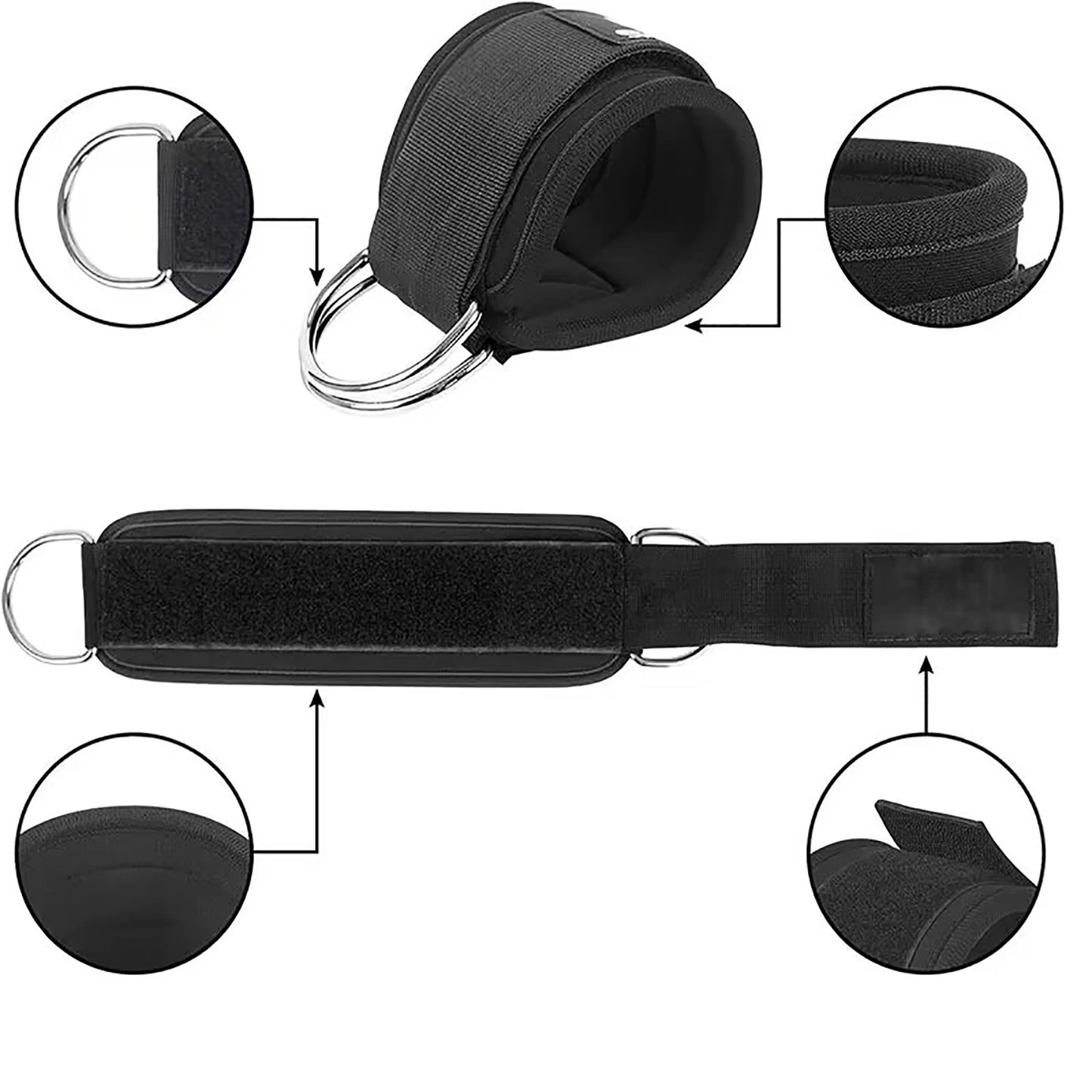 Adjustable Ankle Strap – Glute, Hip & Leg Cable Trainer - Ravar