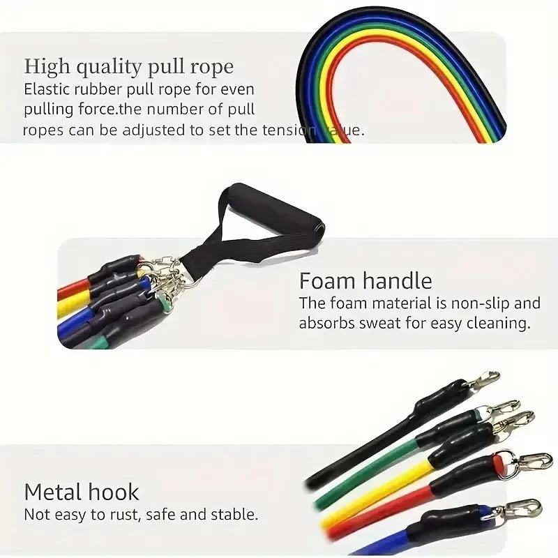 Beginner Fitness Resistance Bands – Lightweight & Portable Strength Training Equipment - Ravar
