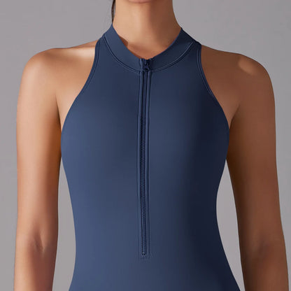 Women’s Scrunch Butt Backless Jumpsuit – Sexy Sleeveless Gym & Yoga One-Piece - Ravar