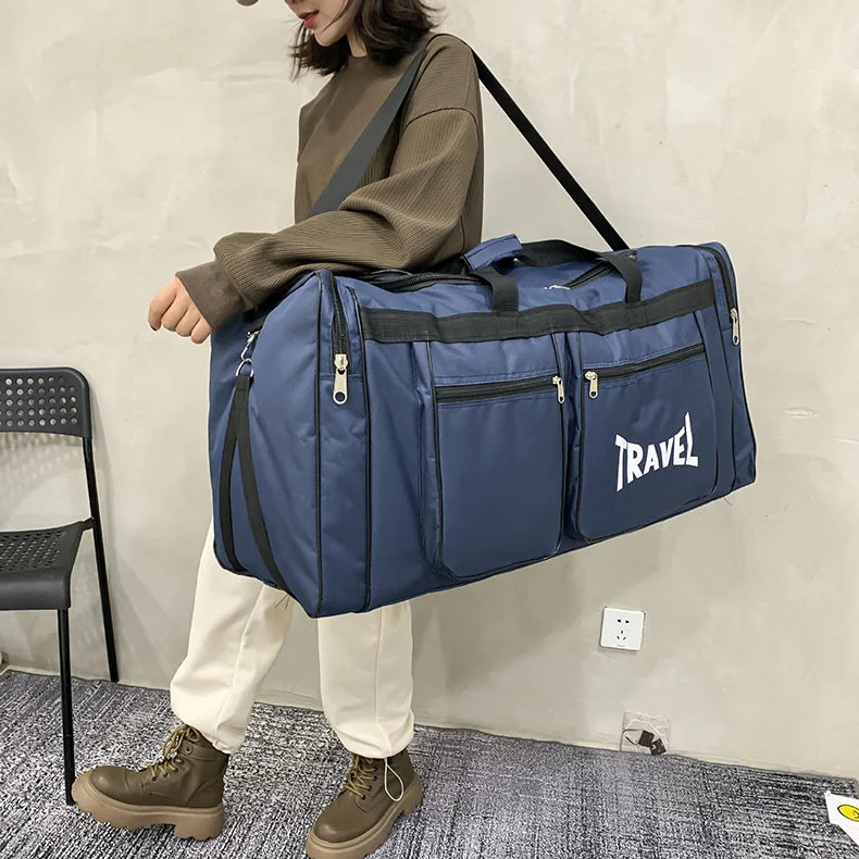 Travel Bag Foldable Large Capacity Waterproof Business Sports Handbag Wear-Resistant Portable Multifunction Duffel Bags Y36A - Ravar