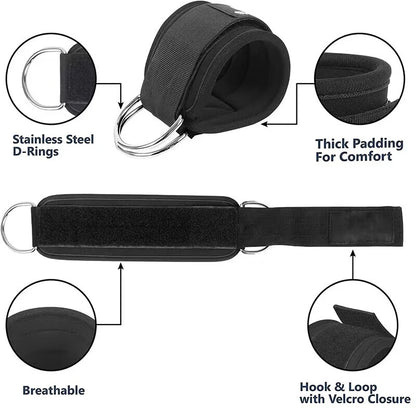 Adjustable Ankle Strap – Glute, Hip & Leg Cable Trainer - Ravar
