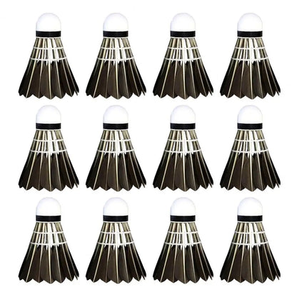 Duck Feather Badminton Shuttlecocks – Durable, High-Speed Birdies for Training & Competitive Play (3/6/12 Pack) - Ravar