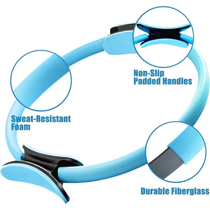 Yoga & Pilates Fitness Ring – Strengthen, Tone & Improve Flexibility - Ravar