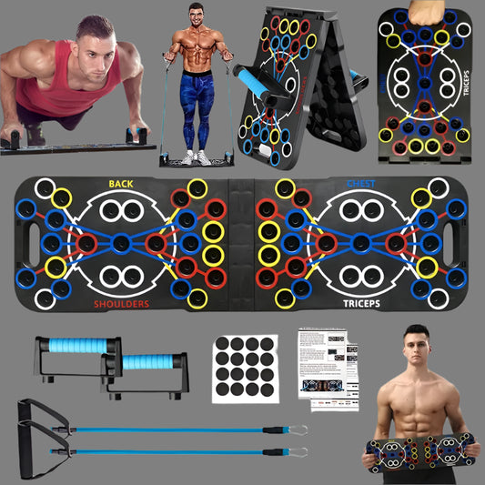 Multi-Function Push-Up Board – Home Gym Push-Up Bar System for Strength Training