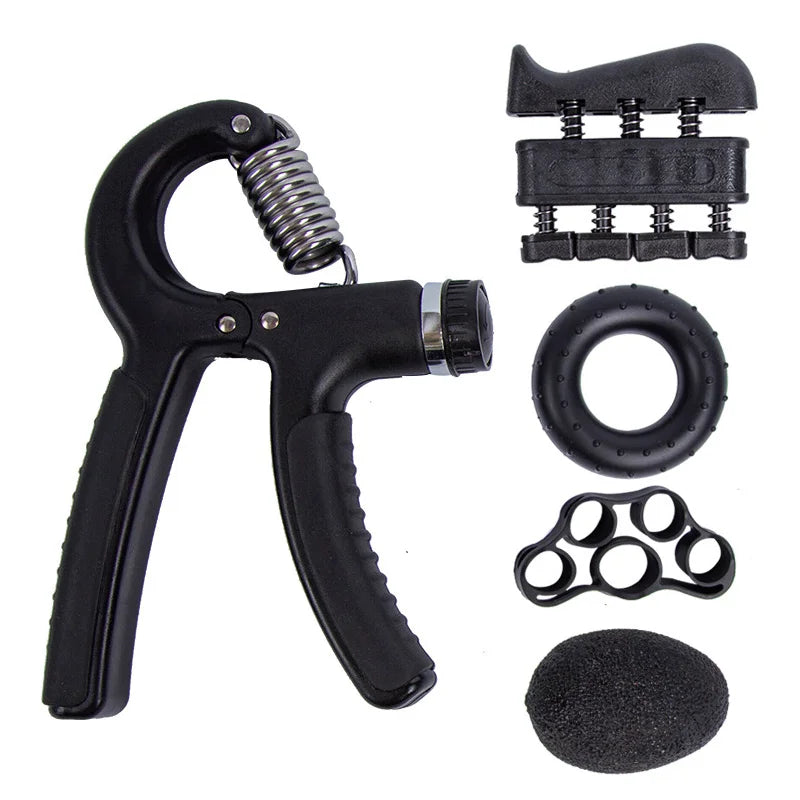 5-Piece Adjustable Hand Grip Strengthener Set for All Fitness Levels