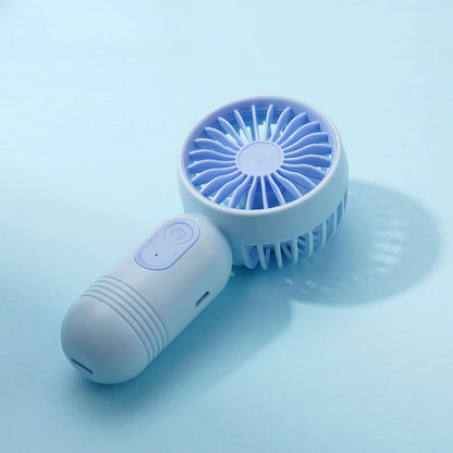 USB Mini Rechargeable Portable Fan with 3 Speeds, Handheld Fan for Gift Choice, Perfect For Office, Outdoor, Travel, Camping - Ravar