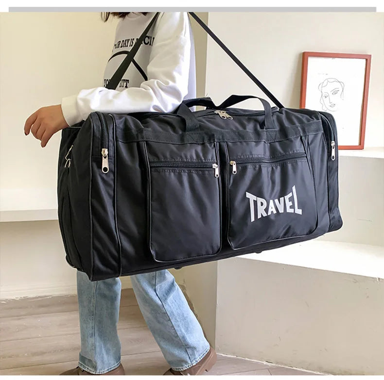 Travel Bag Foldable Large Capacity Waterproof Business Sports Handbag Wear-Resistant Portable Multifunction Duffel Bags Y36A - Ravar