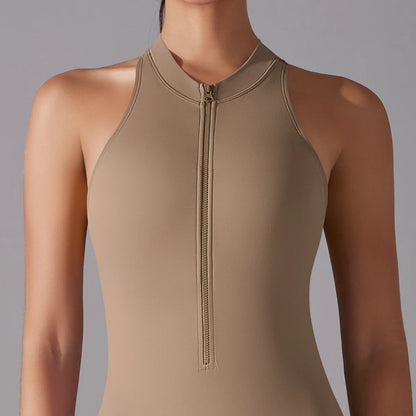 Women’s Scrunch Butt Backless Jumpsuit – Sexy Sleeveless Gym & Yoga One-Piece - Ravar