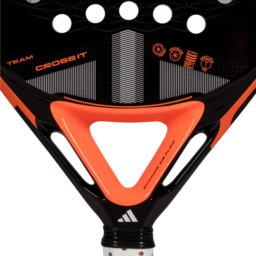 Close-up of Adidas Cross IT Team 2025 Spin Blade Decal surface texture