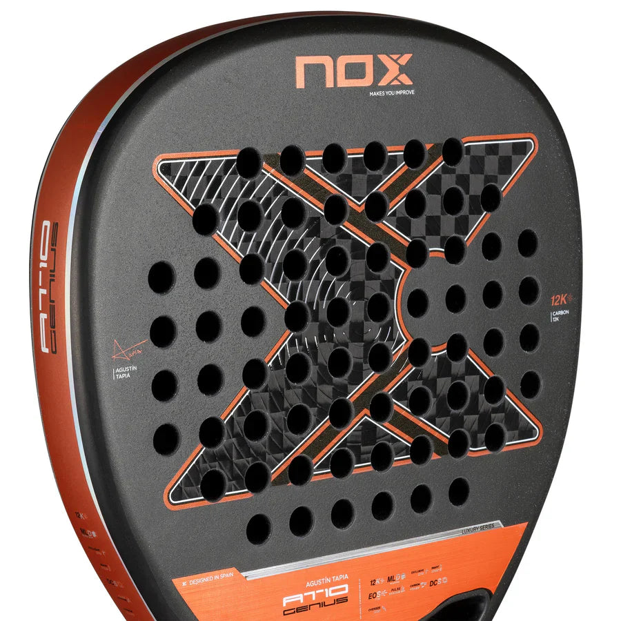 NOX AT10 Luxury 12K Carbon diamond-shaped racket