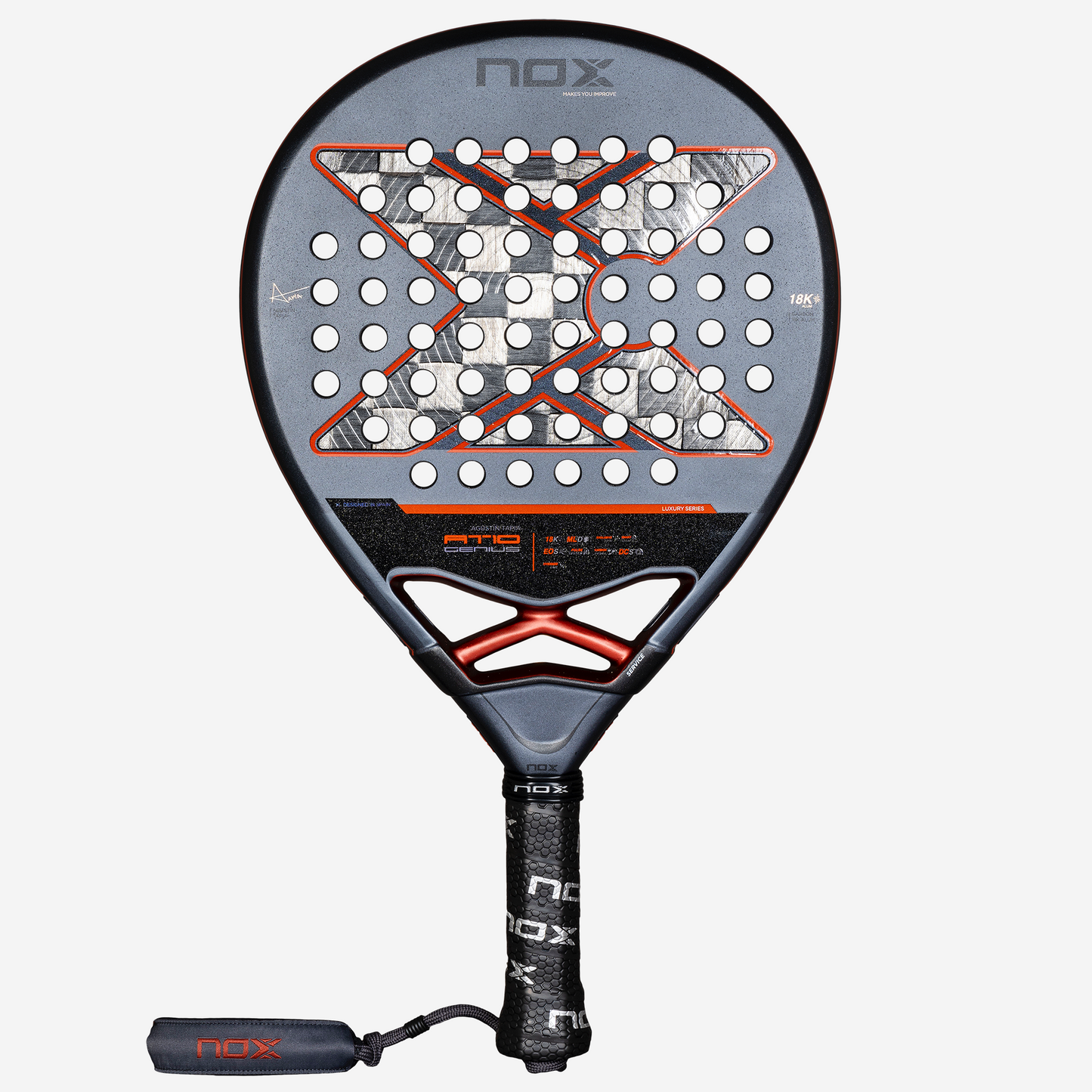 NOX AT10 Luxury GENIUS 18K Alum 2025 | Agustín Tapia Padel Racket