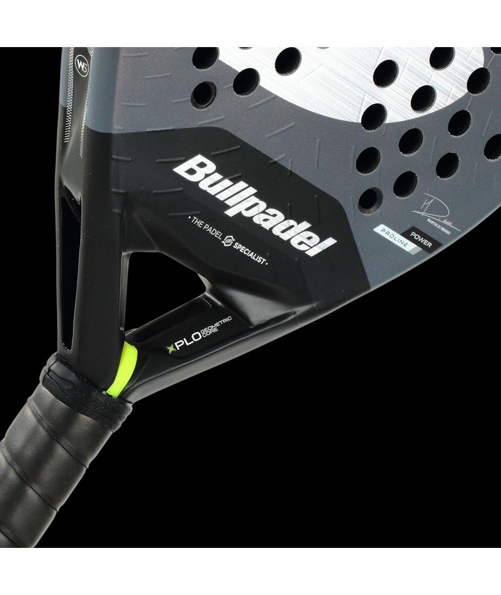 Bullpadel Xplo Comfort 2026 padel racket close up centre